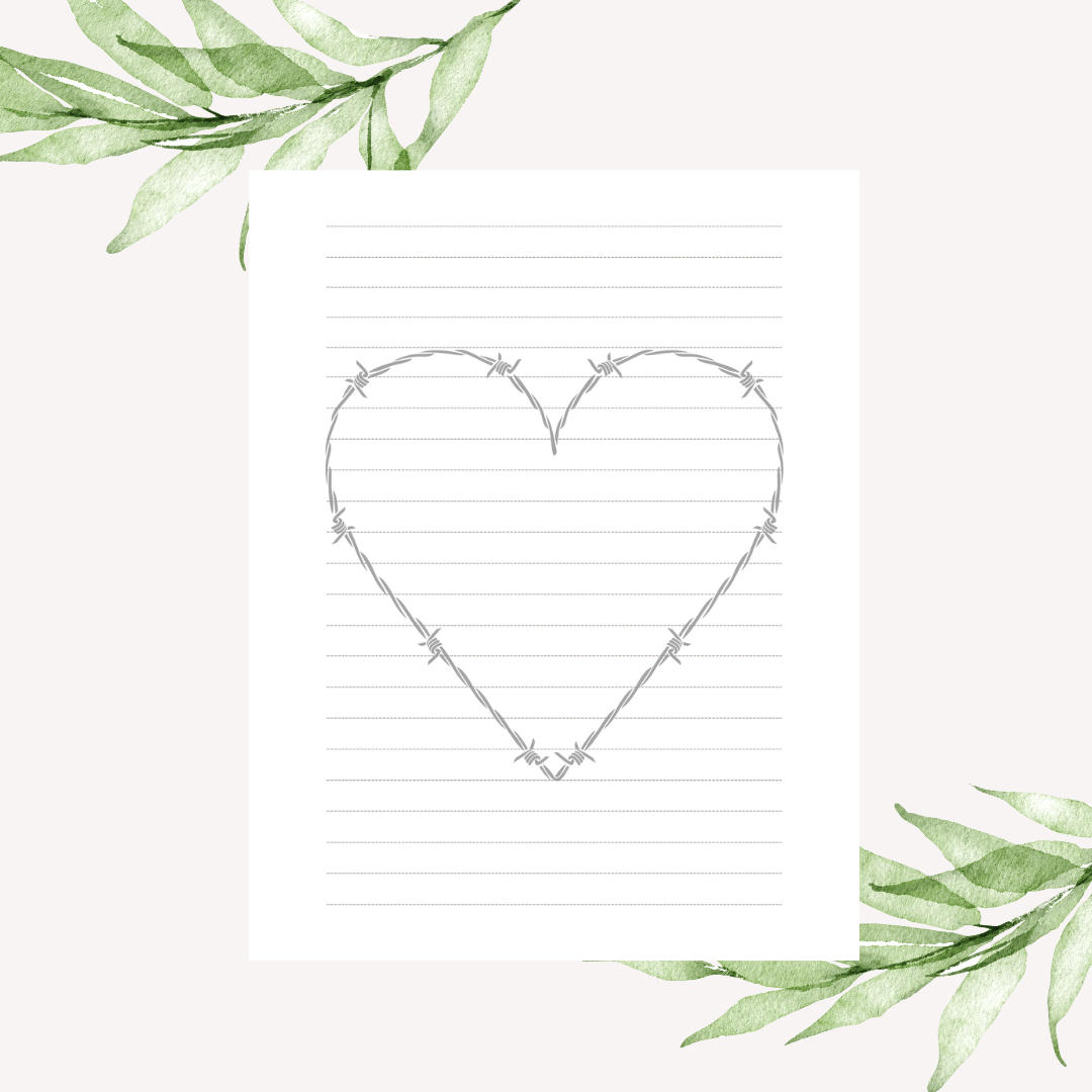 Barbed-wire Heart | Writing Paper