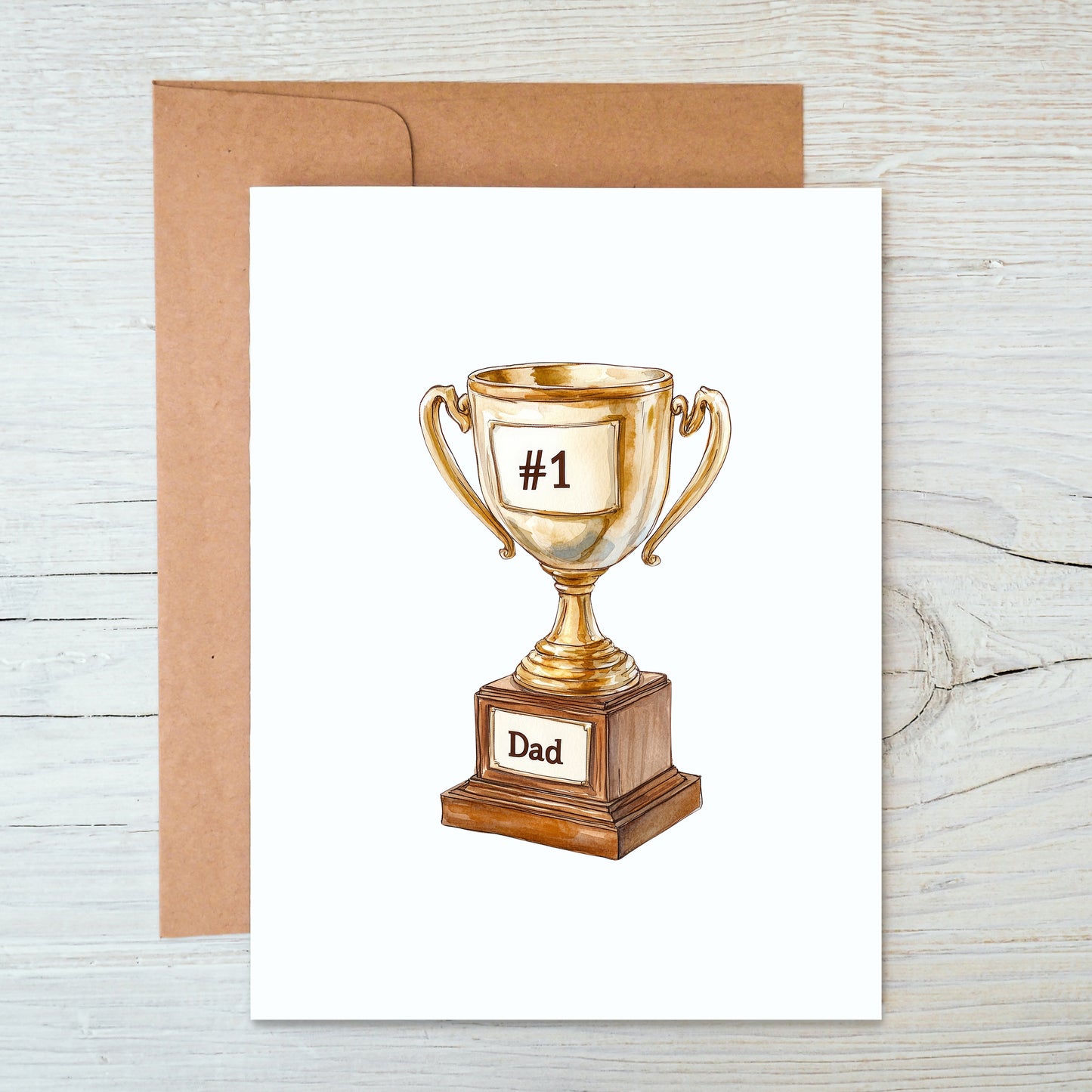 Card "#1 Dad"