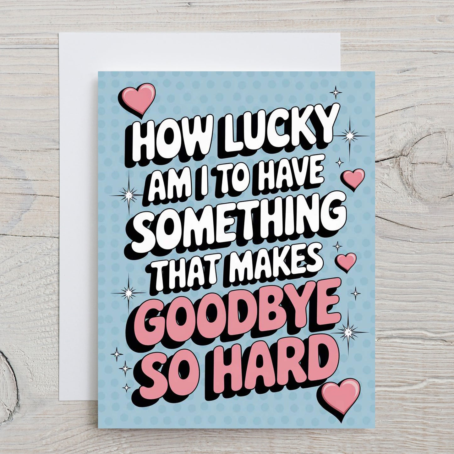 Card "How lucky am I..."