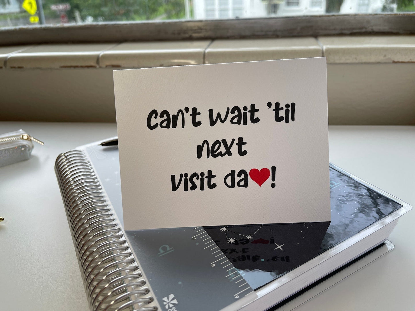 Card "Can't wait till next visit"