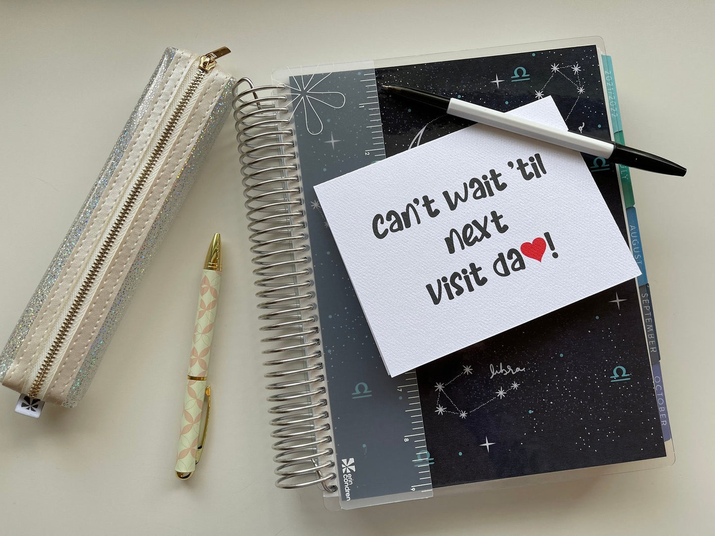 Card "Can't wait till next visit"