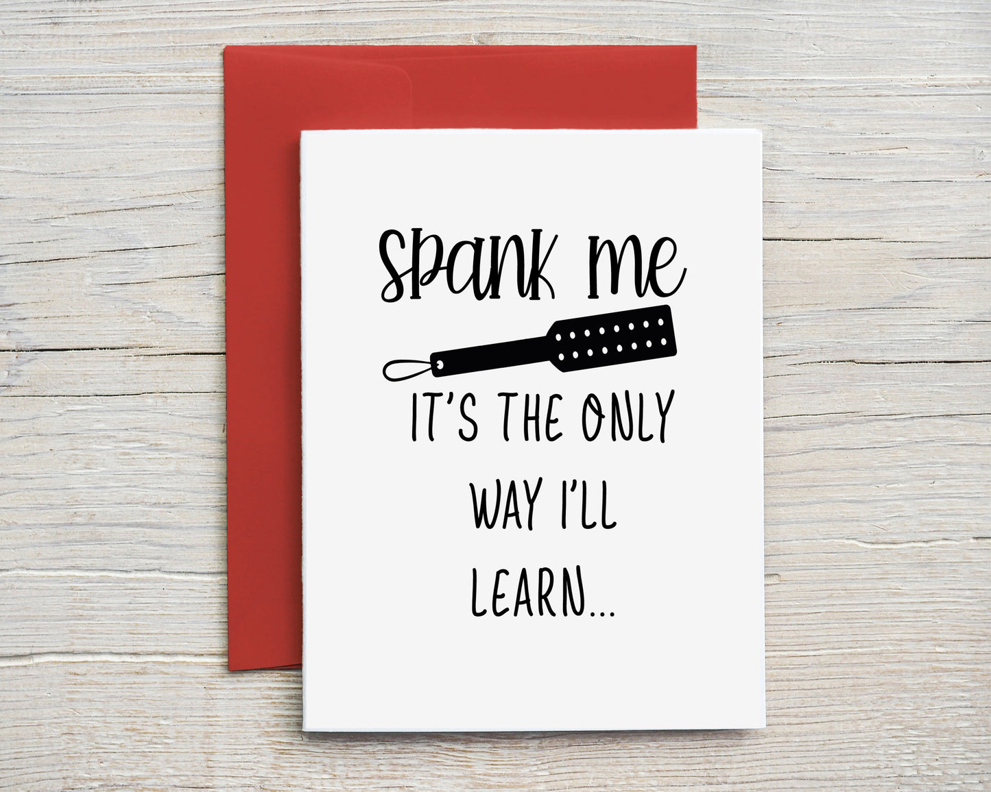 Card "Spank me"
