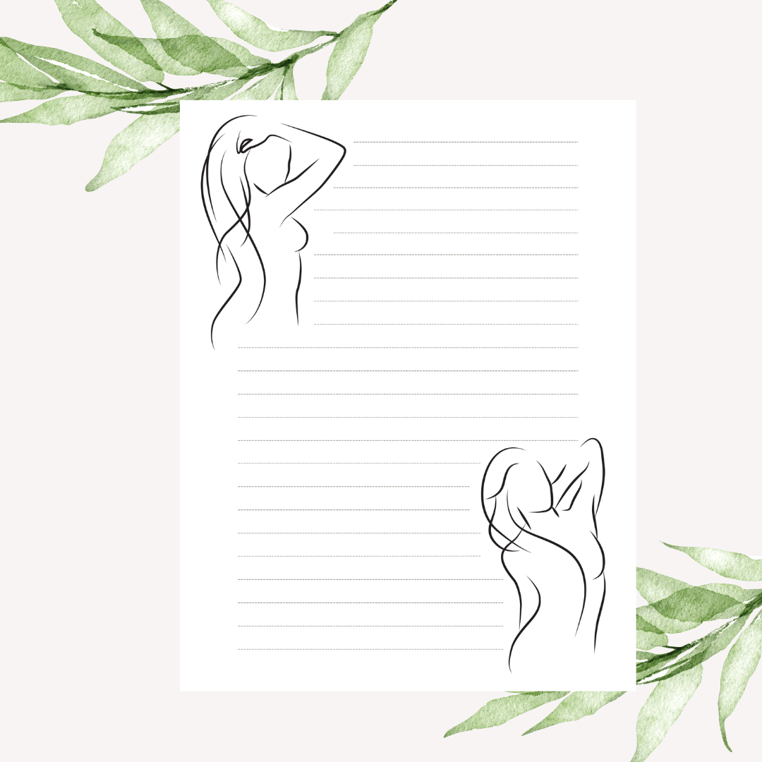 Lined Woman 04 | Writing Paper