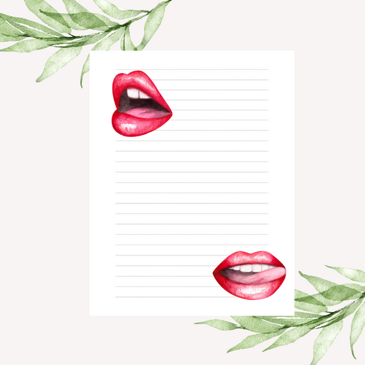 Sexy Lips 01 | Writing Paper