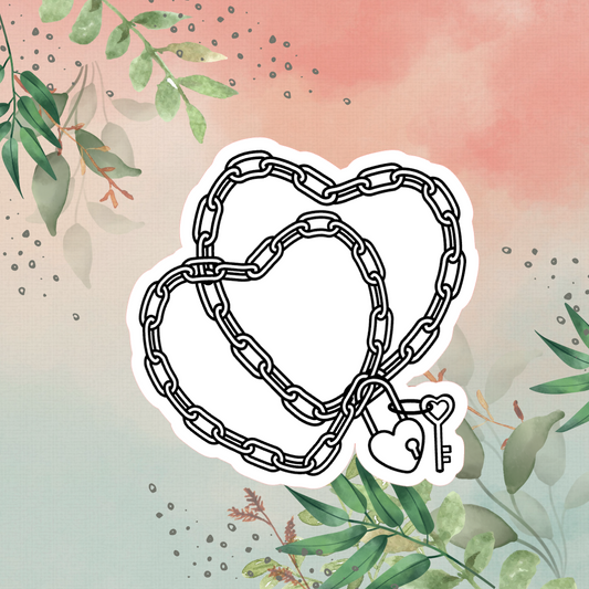 Sticker Heart-shaped Chain