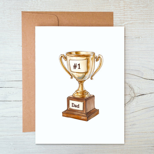 Card "#1 Dad"