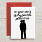 Card "In your arms is my favorite place to be" - men