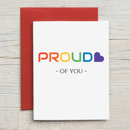 Card "Proud of You"