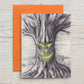 Card Halloween Tree