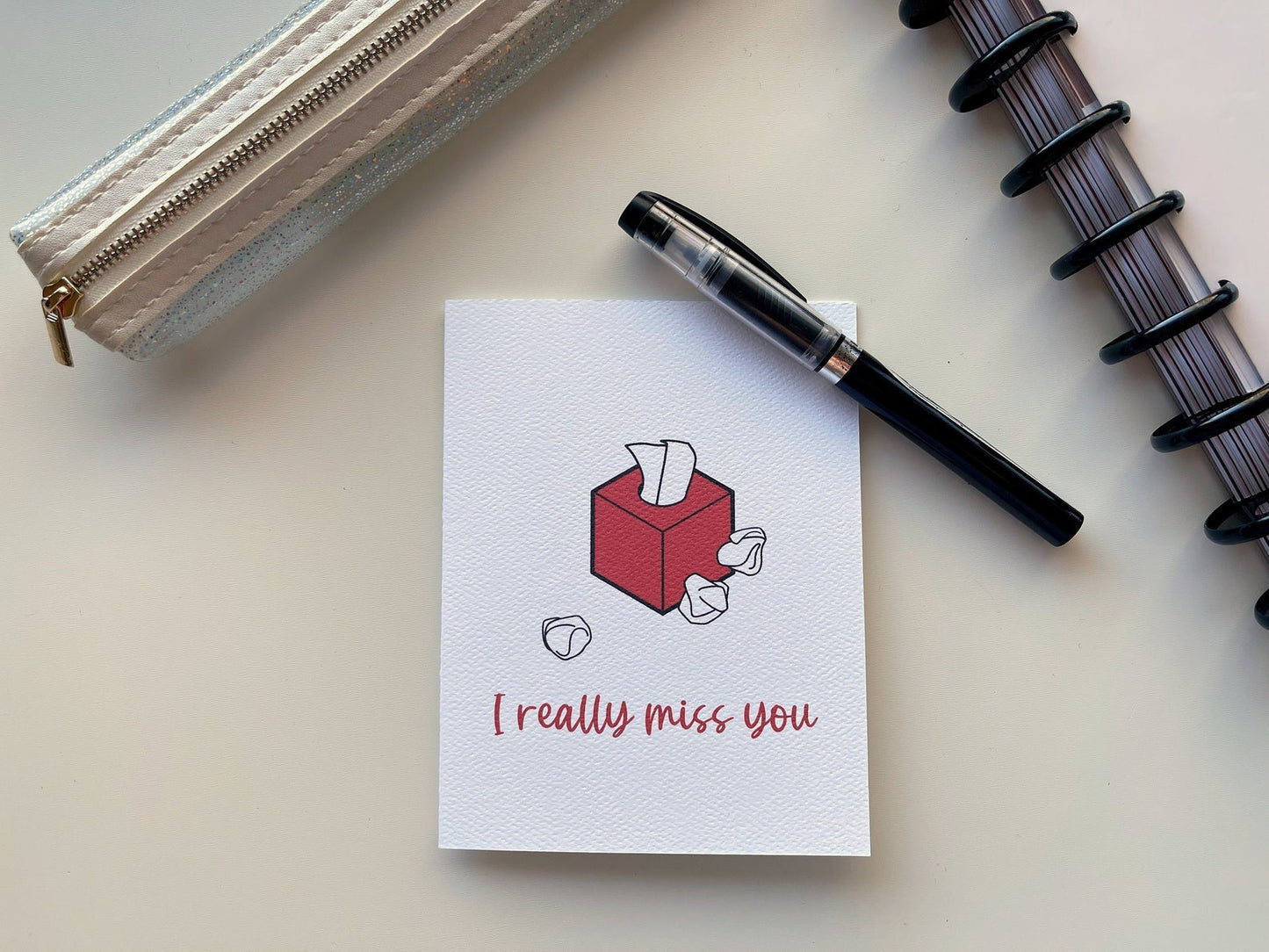 Card "I really miss you"