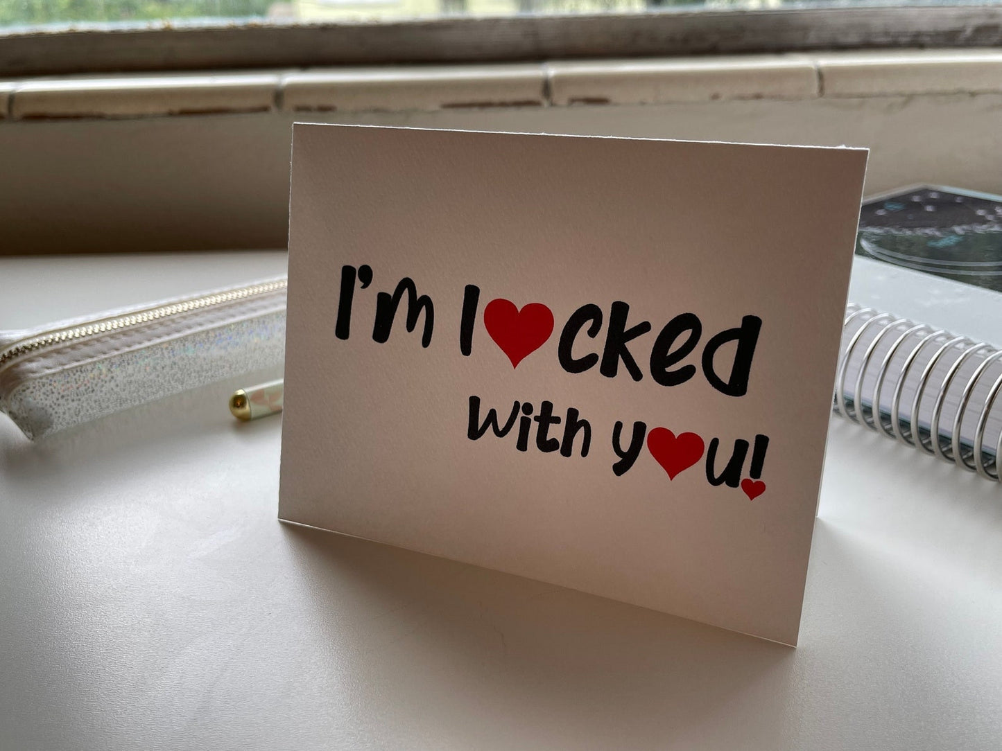 Card "I'm locked with you"