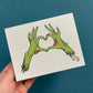 Card Zombie Heart Hands