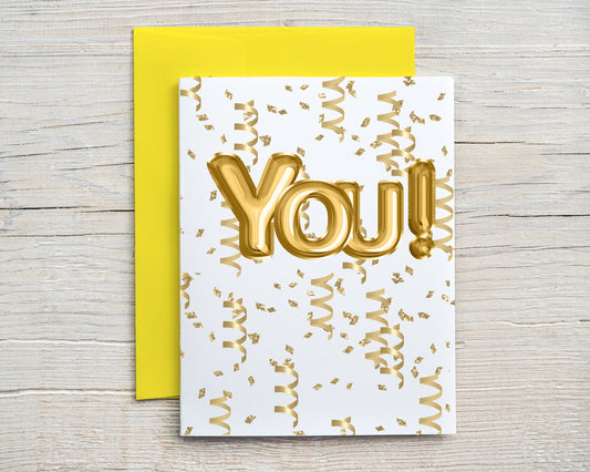 Card Celebrating "You!"