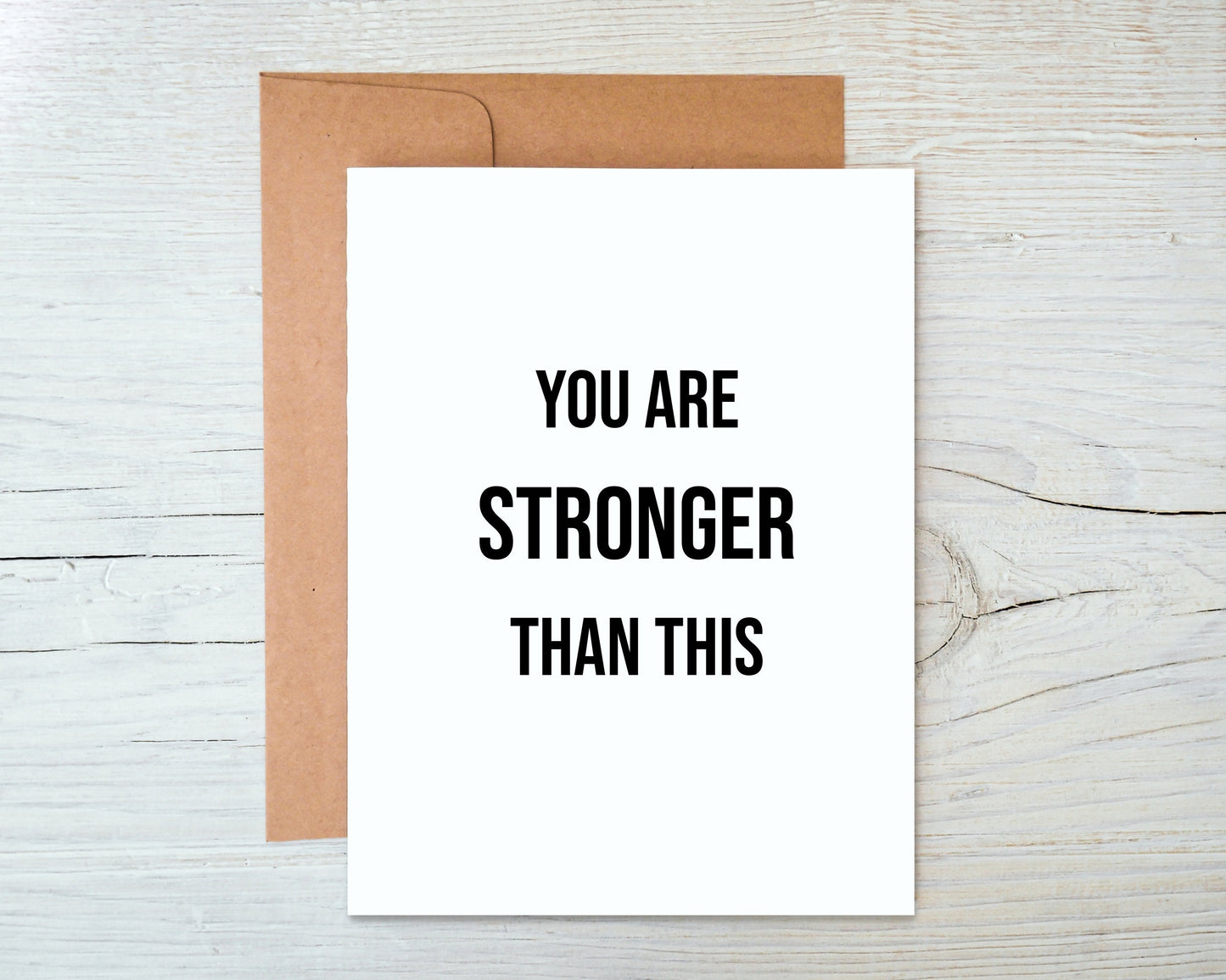 Card "We/You are stronger than this"