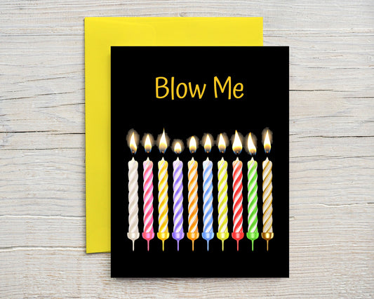 Card "Blow Me"