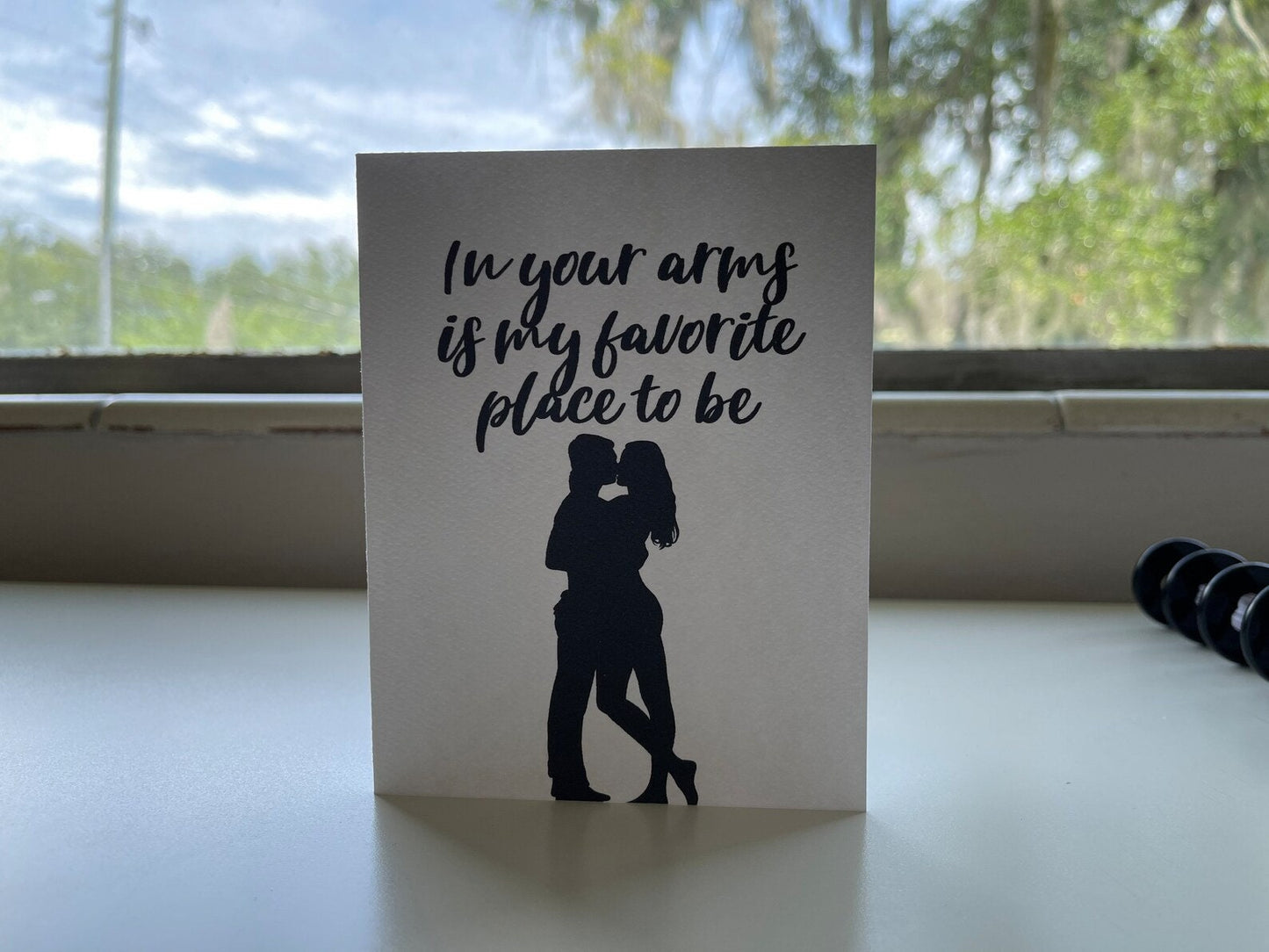 Card "In your arms is my favorite place to be" 02