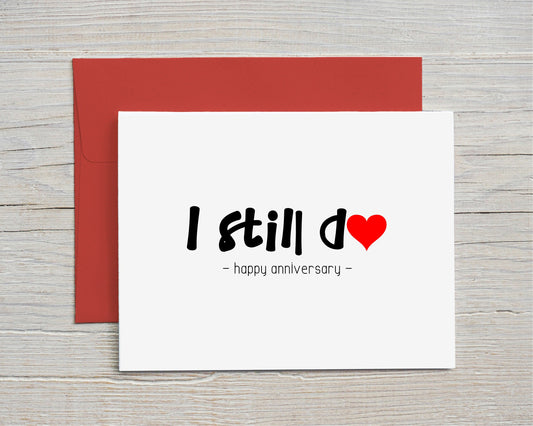 Card "I still do"