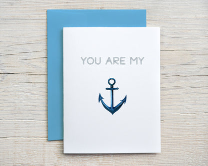 Card "You're my anchor"