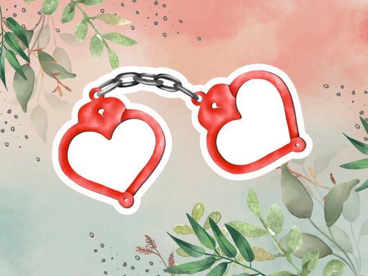 Heart-shaped Cuffs Sticker