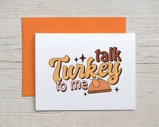 Card "Talk Turkey To Me"