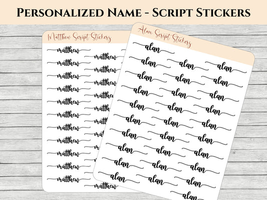 Personalized Name Stickers