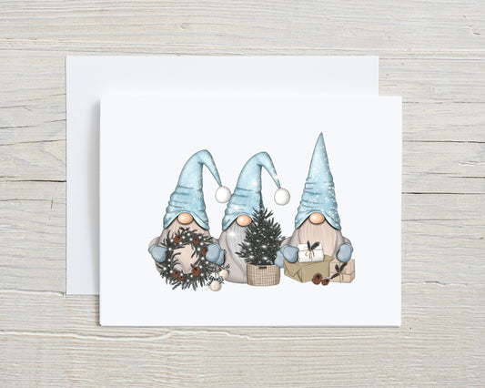 Card Winter Gnomes