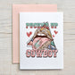 Card "Pucker Up Cowboy"