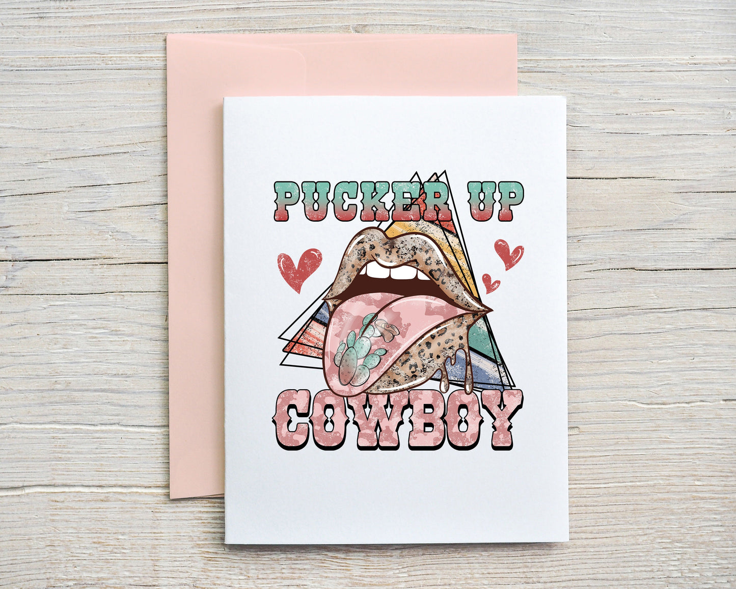 Card "Pucker Up Cowboy"