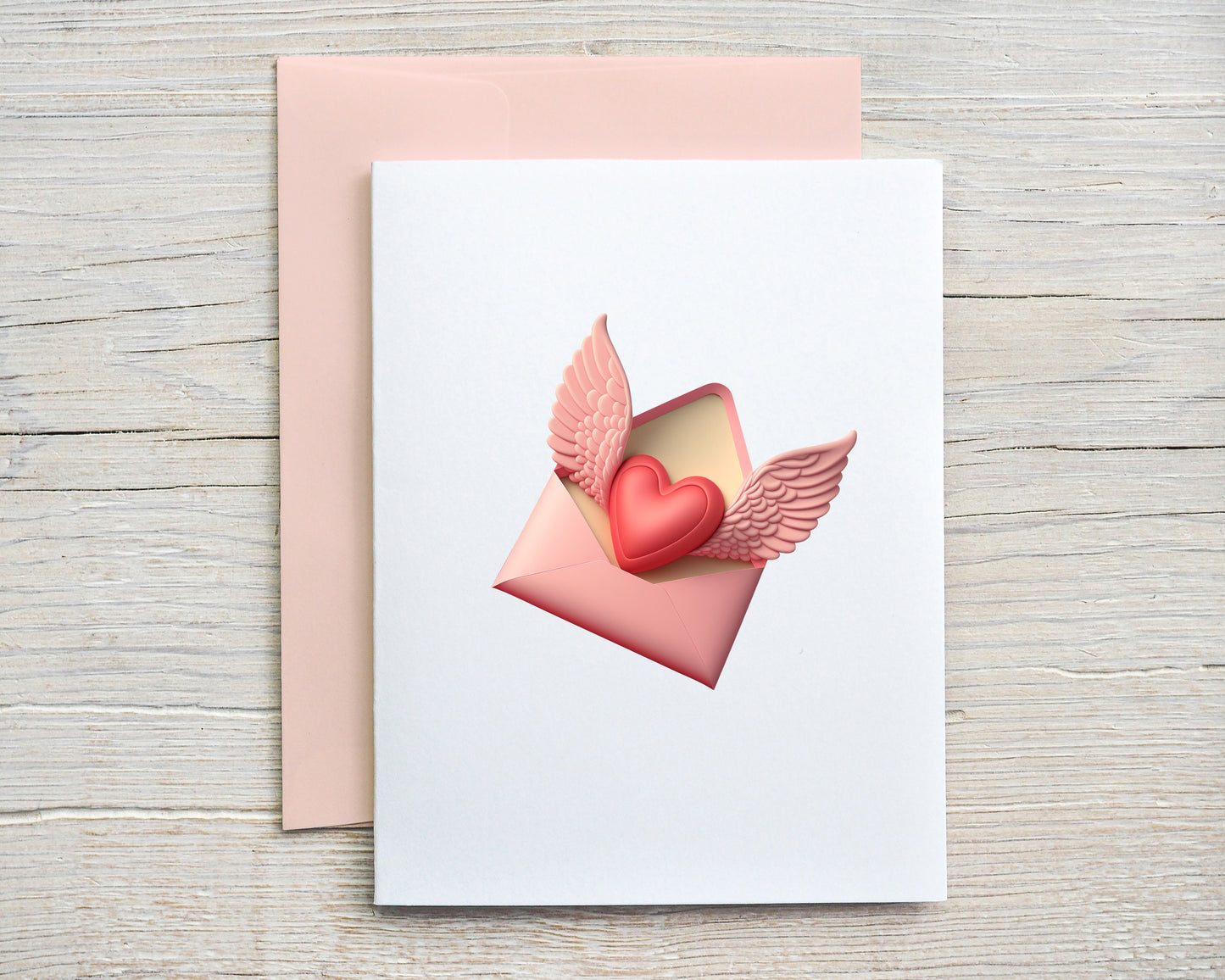 Card Winged Heart