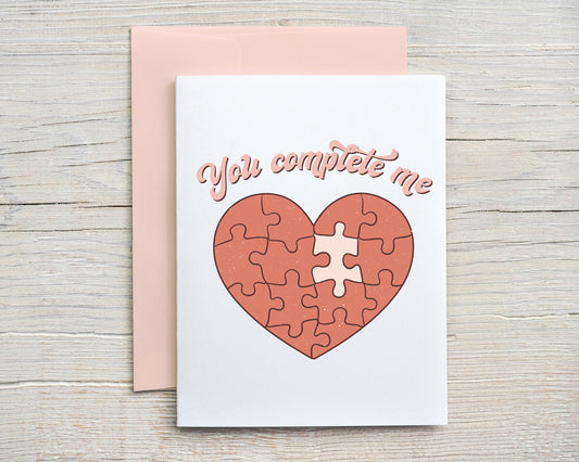 Card "You complete me"