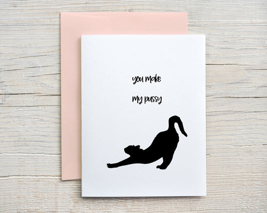 Card "You make my pussy..." 01