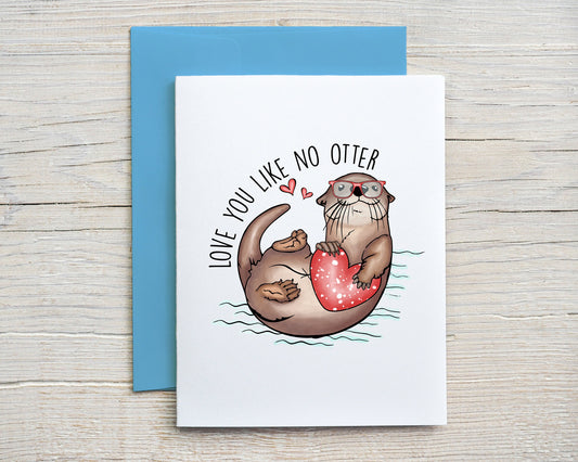 Card "Love you like no otter"