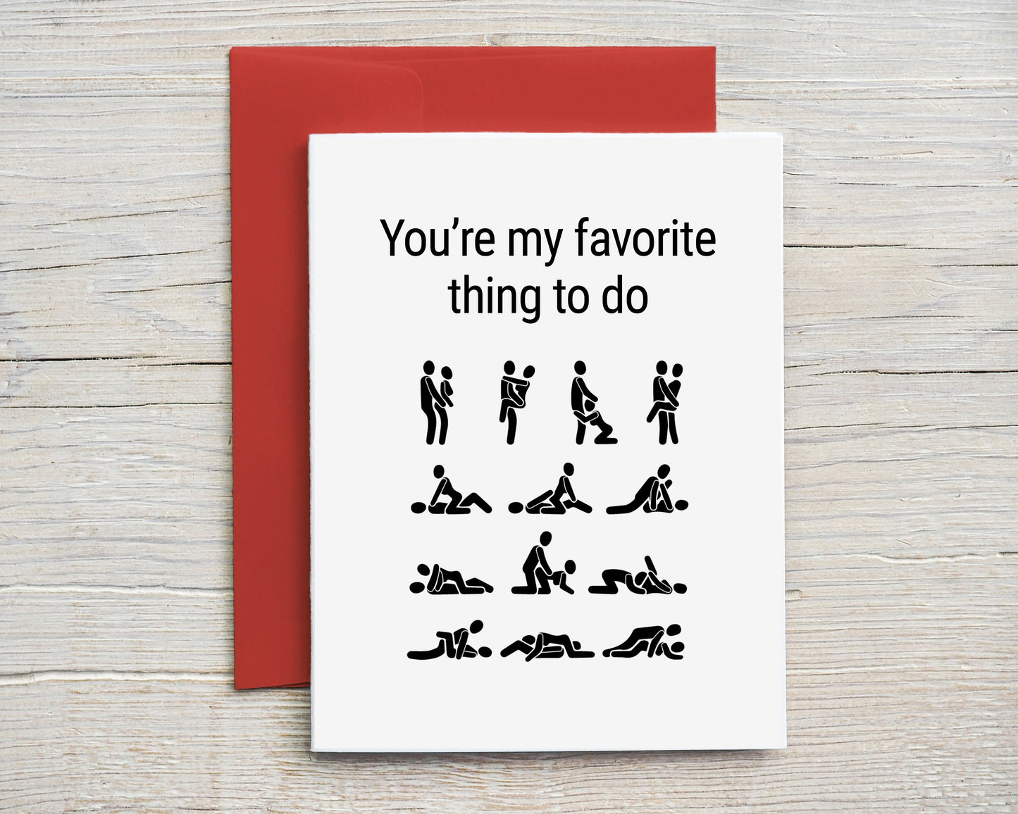 Card "You're my favorite thing to do"