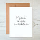 Card "My love is never on lockdown"