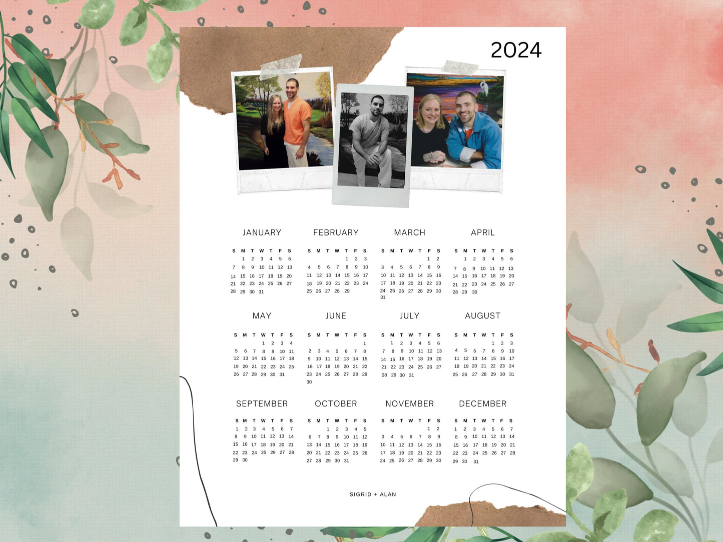 CUSTOM Prison Wife Calendar 2024 | Printable