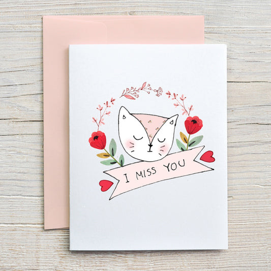 Card "I miss you"